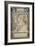 Study for 'Zodiac', 1896-Alphonse Mucha-Framed Giclee Print