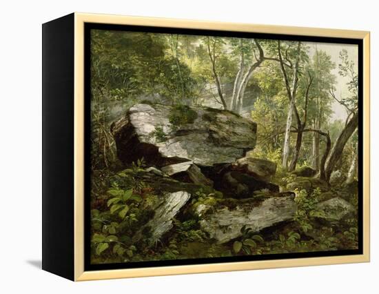 Study from Nature: Rocks and Trees, C.1856-Asher Brown Durand-Framed Premier Image Canvas