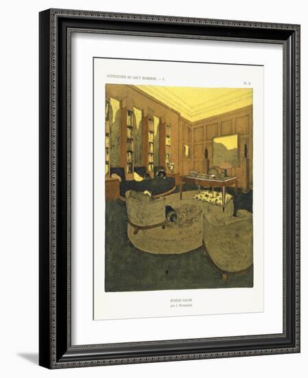 Study, from 'Repertoire of Modern Taste', Published 1929 (Colour Litho)-Jacques-emile Ruhlmann-Framed Giclee Print