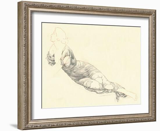 Study in Drapery, C1900-Henry Holiday-Framed Giclee Print