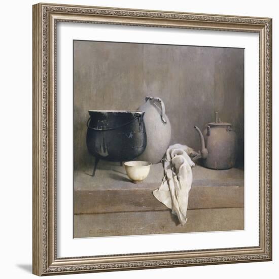 Study in Grey, 1906 (Oil on Canvas)-Emil Carlsen-Framed Giclee Print