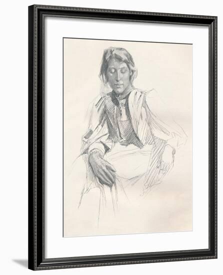 Study in Lead Pencil, C1897-Joseph Syddall-Framed Giclee Print