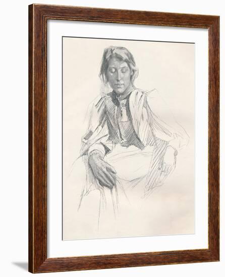 Study in Lead Pencil, C1897-Joseph Syddall-Framed Giclee Print