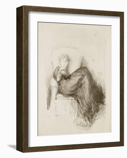 Study: Maud Seated, 1878-James Abbott McNeill Whistler-Framed Giclee Print
