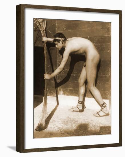 Study of a Boy , C.1898-Wilhelm Von Gloeden-Framed Photographic Print
