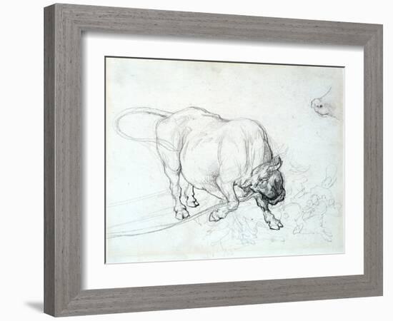 Study of a Bull-Theodore Gericault-Framed Giclee Print