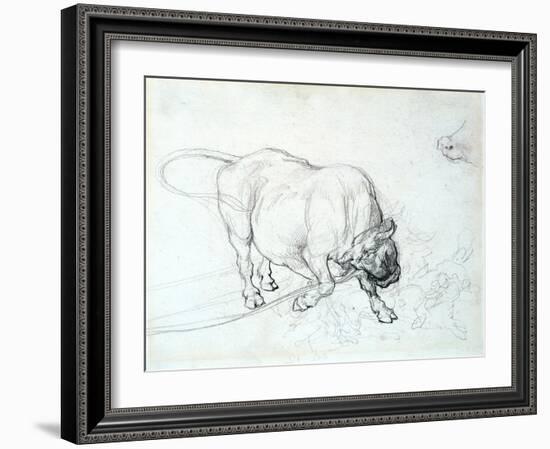 Study of a Bull-Theodore Gericault-Framed Giclee Print