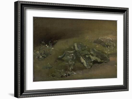 Study of a Burdock, C.1810-14 or C.1828 (Oil on Canvas, Mounted on Panel)-John Constable-Framed Giclee Print