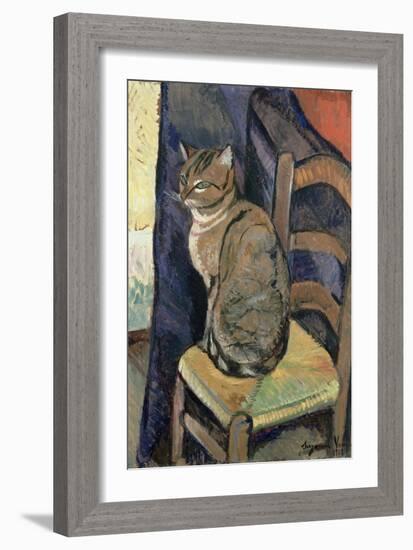 Study of a Cat, 1918-Suzanne Valadon-Framed Giclee Print