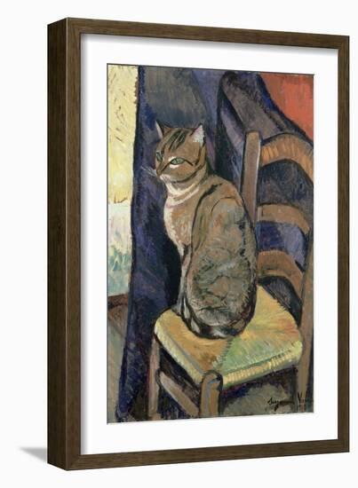 Study of a Cat, 1918-Suzanne Valadon-Framed Giclee Print