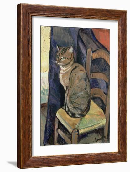 Study of a Cat, 1918-Suzanne Valadon-Framed Giclee Print