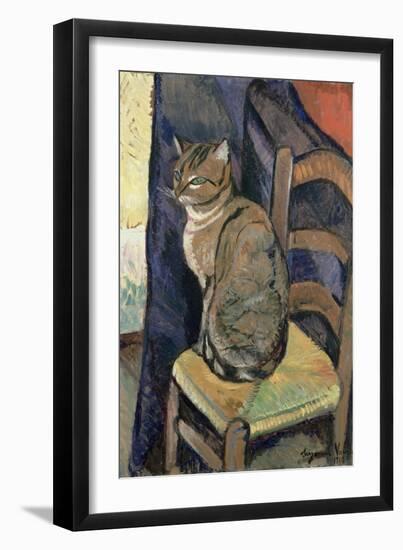 Study of a Cat, 1918-Suzanne Valadon-Framed Giclee Print