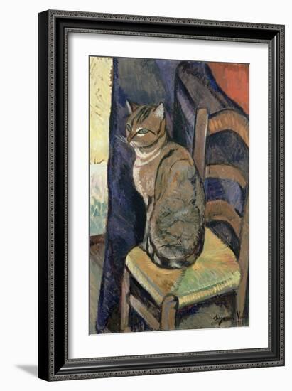 Study of a Cat, 1918-Suzanne Valadon-Framed Giclee Print