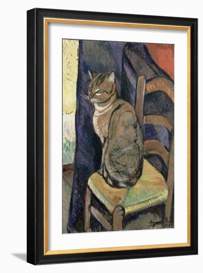 Study of a Cat, 1918-Suzanne Valadon-Framed Giclee Print