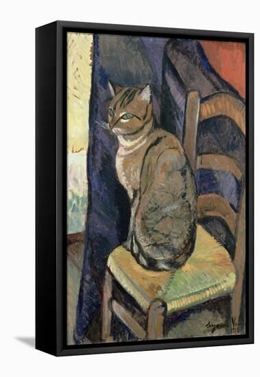 Study of a Cat, 1918-Suzanne Valadon-Framed Premier Image Canvas