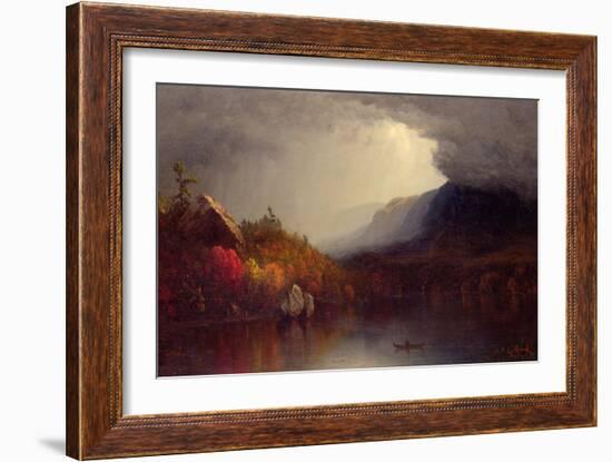 Study of a Coming Storm on Lake George, 1863-Sanford Robinson Gifford-Framed Giclee Print