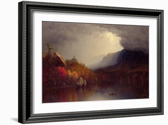 Study of a Coming Storm on Lake George, 1863-Sanford Robinson Gifford-Framed Giclee Print