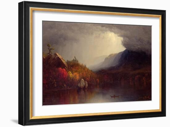 Study of a Coming Storm on Lake George, 1863-Sanford Robinson Gifford-Framed Giclee Print