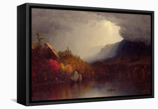 Study of a Coming Storm on Lake George, 1863-Sanford Robinson Gifford-Framed Premier Image Canvas