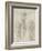 Study of a Crucified Christ and Two Figures, C.1560-Michelangelo Buonarroti-Framed Giclee Print