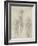 Study of a Crucified Christ and Two Figures, C.1560-Michelangelo Buonarroti-Framed Giclee Print