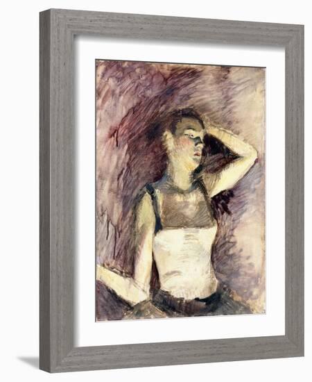 Study of a Dancer, 1888-Henri de Toulouse-Lautrec-Framed Giclee Print