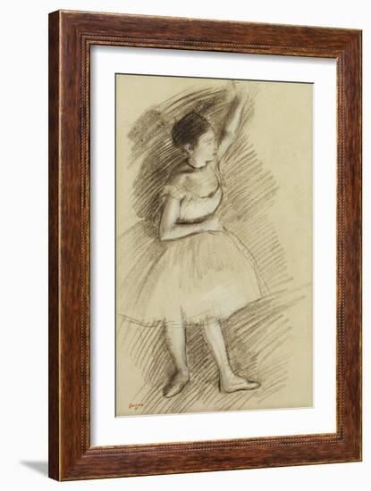 Study of a Dancer; Etude De Danseuse, 1873-1874-Edgar Degas-Framed Giclee Print