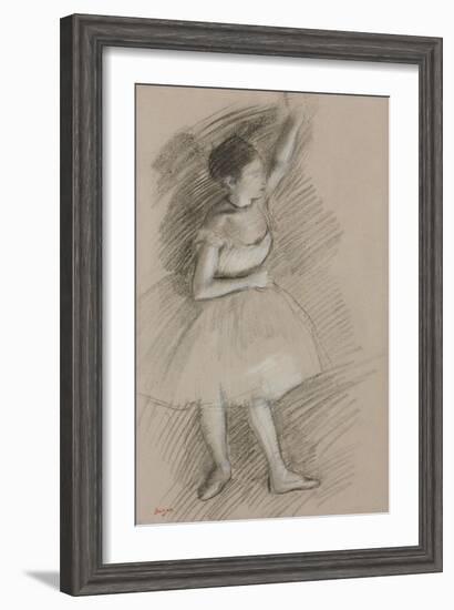 Study of a Dancer; Etude De Danseuse, 1873-1874-Edgar Degas-Framed Giclee Print