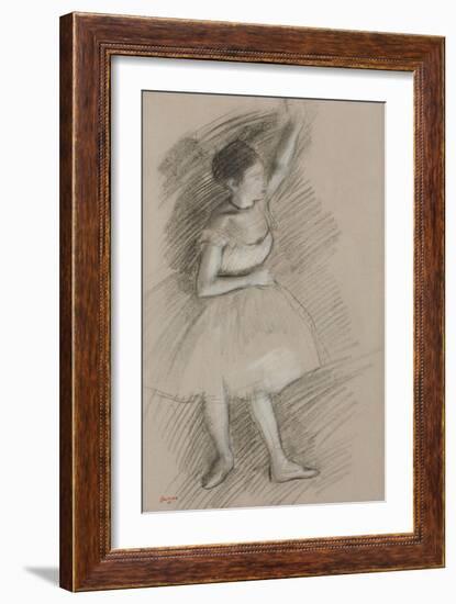 Study of a Dancer; Etude De Danseuse, 1873-1874-Edgar Degas-Framed Giclee Print