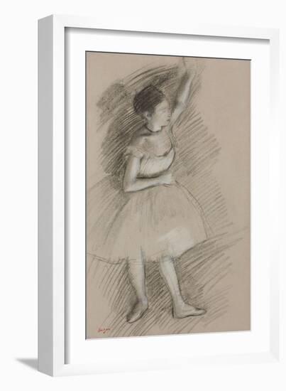 Study of a Dancer; Etude De Danseuse, 1873-1874-Edgar Degas-Framed Giclee Print