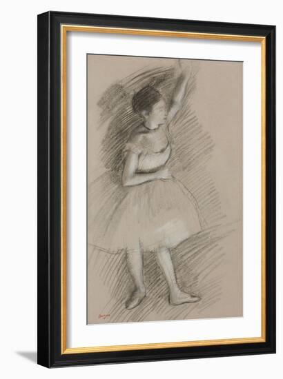 Study of a Dancer; Etude De Danseuse, 1873-1874-Edgar Degas-Framed Giclee Print