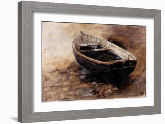 Study of a Dinghy, 1901-Charles Napier Hemy-Framed Giclee Print