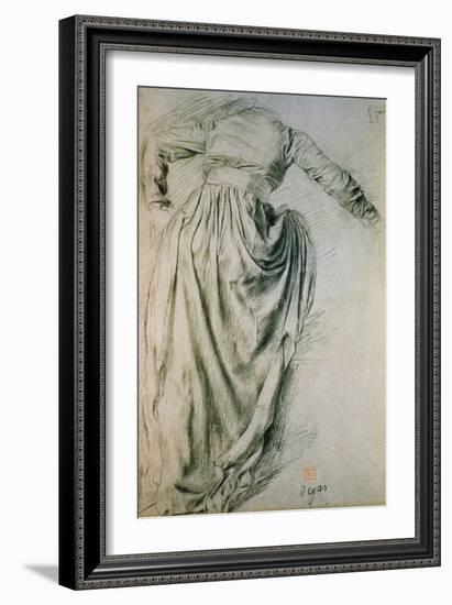 Study of a Draped Woman-Edgar Degas-Framed Giclee Print