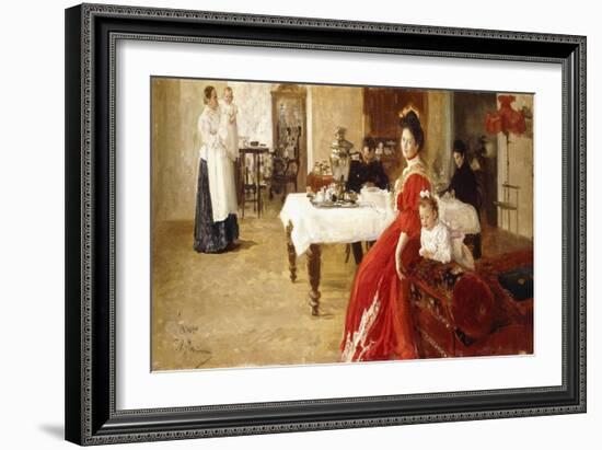 Study of a Family Portrait, 1905-Ilya Efimovich Repin-Framed Giclee Print