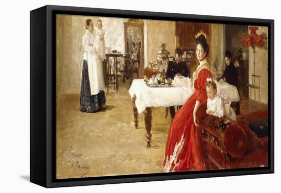 Study of a Family Portrait, 1905-Ilya Efimovich Repin-Framed Premier Image Canvas