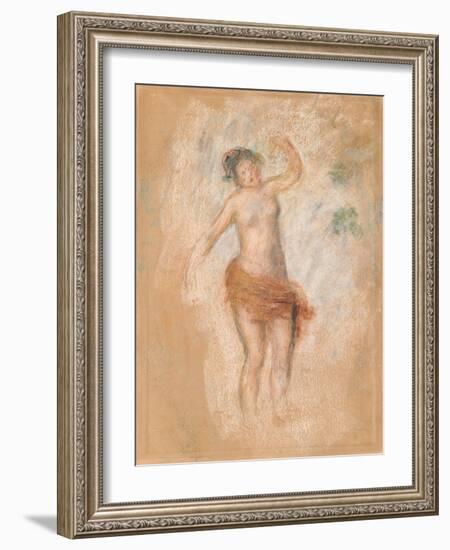 Study of a Faun Woman Dancing for 'Oedipus Rex', C. 1900-Pierre-Auguste Renoir-Framed Giclee Print