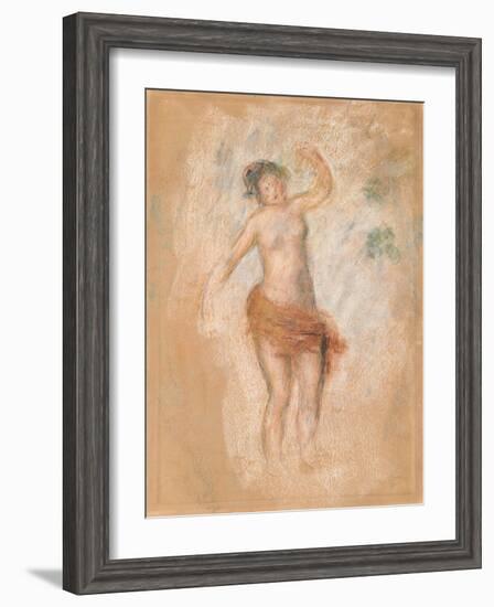 Study of a Faun Woman Dancing for 'Oedipus Rex', C. 1900-Pierre-Auguste Renoir-Framed Giclee Print