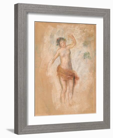 Study of a Faun Woman Dancing for 'Oedipus Rex', C. 1900-Pierre-Auguste Renoir-Framed Giclee Print