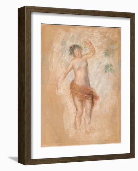 Study of a Faun Woman Dancing for 'Oedipus Rex', C. 1900-Pierre-Auguste Renoir-Framed Giclee Print