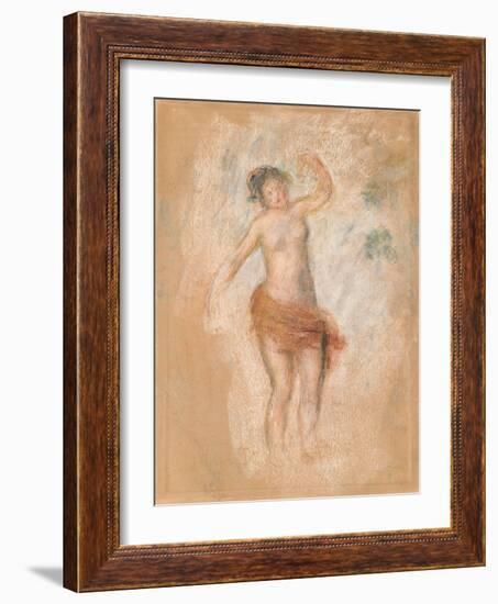 Study of a Faun Woman Dancing for 'Oedipus Rex', C. 1900-Pierre-Auguste Renoir-Framed Giclee Print