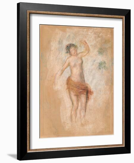 Study of a Faun Woman Dancing for 'Oedipus Rex', C. 1900-Pierre-Auguste Renoir-Framed Giclee Print