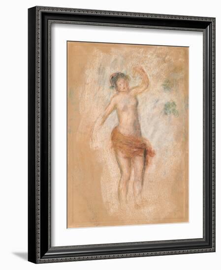 Study of a Faun Woman Dancing for 'Oedipus Rex', C. 1900-Pierre-Auguste Renoir-Framed Giclee Print