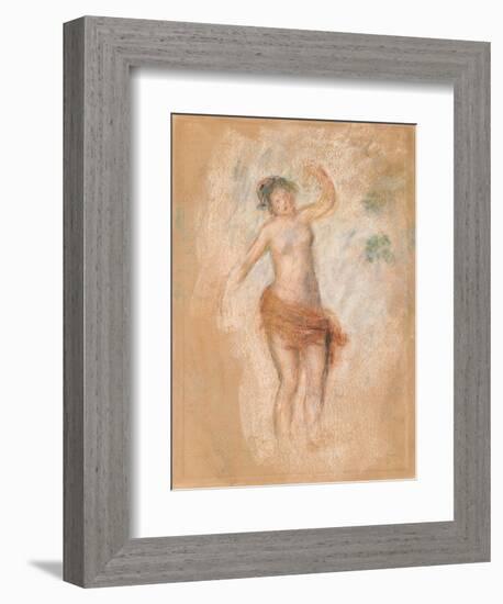 Study of a Faun Woman Dancing for 'Oedipus Rex', C. 1900-Pierre-Auguste Renoir-Framed Giclee Print