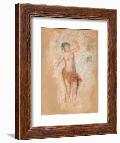 Study of a Faun Woman Dancing for 'Oedipus Rex', C. 1900-Pierre-Auguste Renoir-Framed Giclee Print