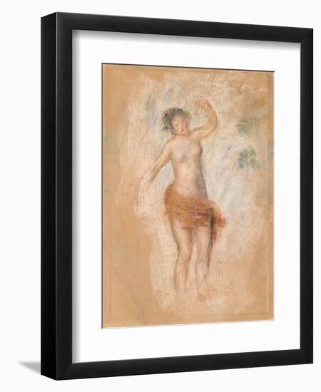 Study of a Faun Woman Dancing for 'Oedipus Rex', C. 1900-Pierre-Auguste Renoir-Framed Giclee Print