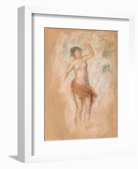 Study of a Faun Woman Dancing for 'Oedipus Rex', C. 1900-Pierre-Auguste Renoir-Framed Giclee Print