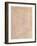Study of a Female Nude (Black Chalk on Paper)-Michelangelo Buonarroti-Framed Giclee Print
