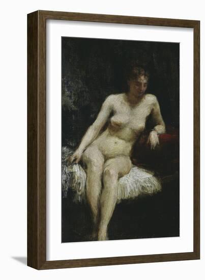 Study of a Female Nude, c.1872-Henri Fantin-Latour-Framed Giclee Print