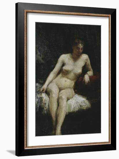 Study of a Female Nude, c.1872-Henri Fantin-Latour-Framed Giclee Print