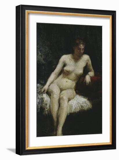 Study of a Female Nude, c.1872-Henri Fantin-Latour-Framed Giclee Print